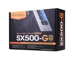 Блок питания SilverStone STRIDER SX500-GV1.1(500W),SFX,80+G,aPFC,9см,24+8,6*SATA,8/6Pin,6Pin,+4,мод.