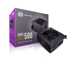 Блок питания Cooler Master MWE 500 Bronze V2,500W,12cm fan,a/PFC,24+8,4xPeripheral,6xSATA,2xPCIe