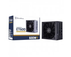 Блок питания SilverStone STRIDER ET600-MG (600W), 80+Gold,aPFC,12см,24+8,8*SATA,2*PCIe,+3, модульний