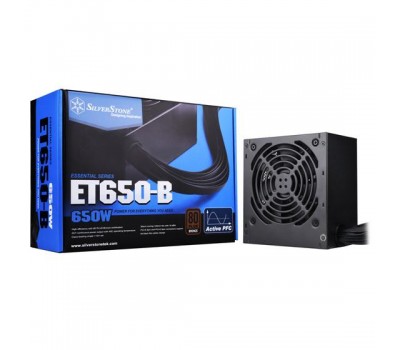 Блок питания SilverStone STRIDER ET650-B V1.4(650W), 80+Bronze,aPFC,12см,24+8,6*SATA,4*PCIe,1*FDD,+3