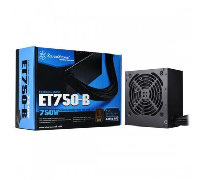 Блок питания SilverStone STRIDER ET750-B V1.1 (750W), 80+Bronze,aPFC,12см,24+8,6*SATA,4*PCIe,1*FDD,+3