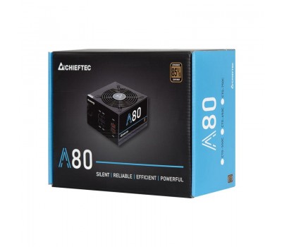 Блок питания CHIEFTEC RETAIL A-80 CTG-650C,12cm fan,a/PFC,24+8,4xPeripheral,6xSATA,2xPCIe,modular