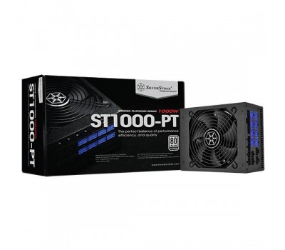 Блок питания SilverStone STRIDER ST1000-PT(1000W),80+Plat,aPFC,14см,24+2*8,16*SATA,8*PCIe,+6,мод.