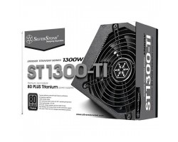 Блок питания SilverStone STRIDER ST1300-TI (1300W),80+Ti,aPFC,14см,24+2*8,16*SATA,8*PCIe,+6,мод.