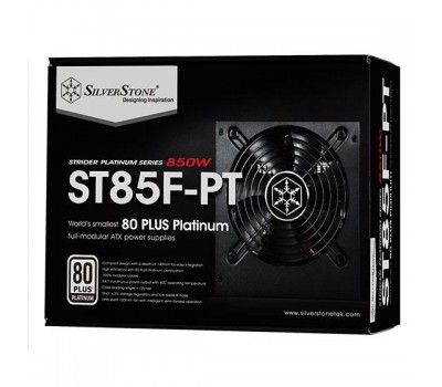 Блок питания SilverStone STRIDER ST85F-PT (850W),80+Platinum,aPFC,14см,24+2*8,12*SATA,4*PCIe,+4,мод.
