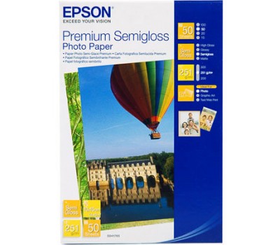 Бумага Epson 100mmx150mm Premium Semiglossy Photo Paper, 50л.