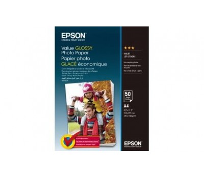 Бумага Epson A4 Value Glossy Photo Paper 50 л.