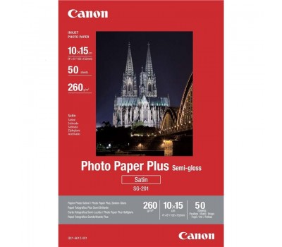 Бумага Canon 4"x6" Photo Paper Plus Semi-gloss SG-201 50л.