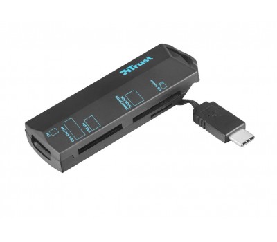 Кардридер TRUST USB Type-C BLACK