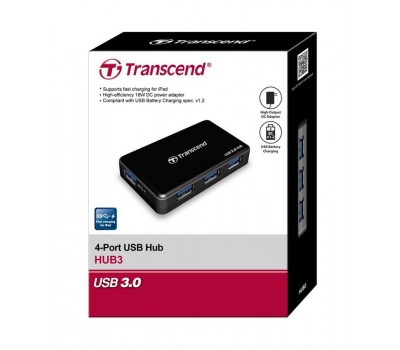 Хаб Transcend USB 3.0 HUB 4 ports Charging