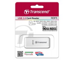 Кардридер Transcend USB 3.0 microSD/SD White