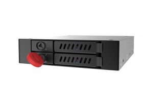 Отсек для накопителя CHIEFTEC Backplane CMR-225, 2x2.5" HDD/SSD,1x3.5" EXT Slot,SATA,черный,RETAIL