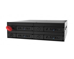 Отсек для накопителя CHIEFTEC Backplane CMR-425, 4x2.5" HDD/SSD,1x5.25" EXT Slot,SATA,черный,RETAIL