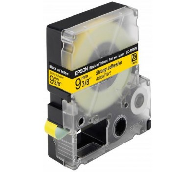 Картридж с лентой Epson LK3YBW принтеров LW-300/400/400VP/700 Strng adh Blk/Yell 9mm/9m