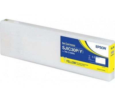 Картридж Epson SJIC30 принтера ColorWorks C7500G Yellow