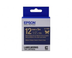 Картридж с лентой Epson LK4HKK принтеров LW-300/400/400VP/700 Ribbon Gold/Navy 12mm/5m