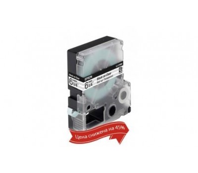 Картридж с лентой Epson LK2TBN принтеров LW-300/400/400VP/700 Clear Blk/Clear 6mm/9m