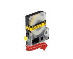 Картридж с лентой Epson LK4YBP принтеров LW-300/400/400VP/700 Pastel Black/Yellow 12mm/9m