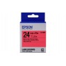 Картридж с лентой Epson LK6RBP принтеров LW-700 Pastel Blk/Red 24mm/9m