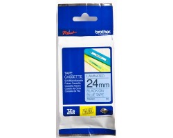 Термо-лента Brother 24mm ламинированная, черный на синем