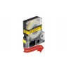 Картридж с лентой Epson LK4YBW9 принтеров LW-300/400/400VP/700 Strng adh Blk/Yell 12mm/9m