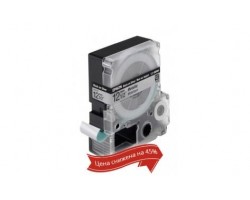 Картридж с лентой Epson LK4SBM принтеров LW-300/400/400VP/700 Metallic Blk/Siv 12mm/9m