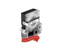 Картридж с лентой Epson LK6WBC принтеров LW-700 Cable wrap Blk/Wht 24mm/9m