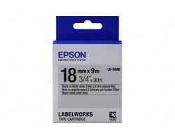Картридж с лентой Epson LK5SBE принтеров LW-400/400VP/700 Matte Blk/MattSiv 18mm/9m