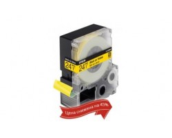 Картридж с лентой Epson LK6YBP принтеров LW-700 Pastel Blk/Yell 24mm/9m