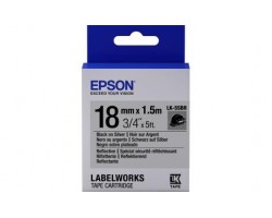 Картридж с лентой Epson LK5SBR принтеров LW-400/400VP/700 Reflectiv Blk/Silv 18mm/1,5m