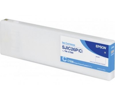 Картридж Epson SJIC26P принтера ColorWorks C7500 Cyan