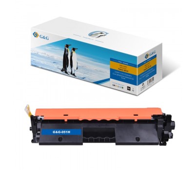 Тонер-картридж G&G для Canon 051H LBP162dw/MF269dw/267dw/264dw 2169C002 Black (4100 стр)