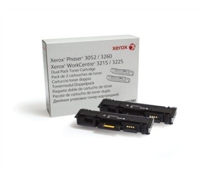 Тонер картридж Xerox PH3052/3260/WC3215/3225 Black (2*3000 стр) Двойная упаковка