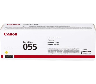 Картридж Canon 055 MF742/744/746, LBP663/664 Yellow (2100 стр)
