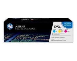 Картридж HP 125A CLJ CP1215/CP1515 (CB541A,CB542A, CB543A) CYM (3*1400 стр) Тройная упаковка