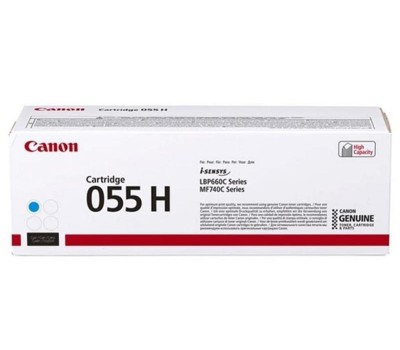 Картридж Canon 055H MF742/744/746, LBP663/664 Cyan (5900 стр)