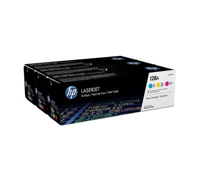 Картридж HP 128A CLJ CP1525/CM1415 (CE321A,CE322A, CE323A) CYM (3*1300 стр) Тройная упаковка