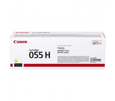 Картридж Canon 055H MF742/744/746, LBP663/664 Yellow (5900 стр)