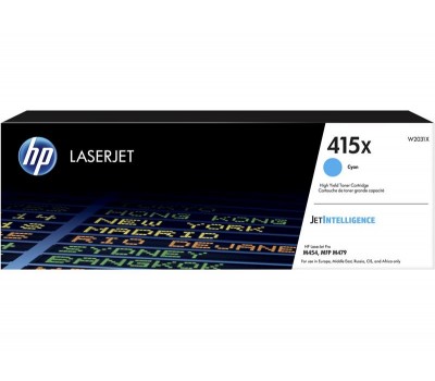 Картридж HP 415X CLJ Pro M414/454/479 Cyan (6000стр)