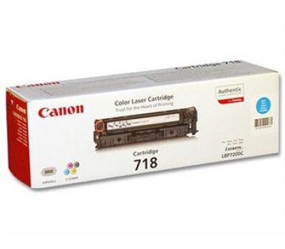 Картридж Canon 718 LBP7200/7210/7660/7680/8330/8340/8350/8360/8380/8540/8550/8580 Cyan (2900 стр)