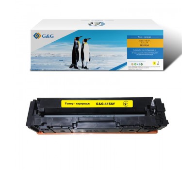 Картридж G&G для HP 415A CLJ Pro M414/454/479 W2032A Yellow (2100 стр) - без чипа!
