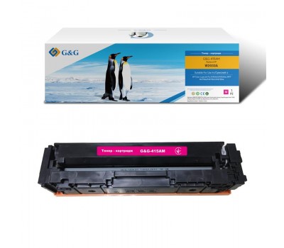 Картридж G&G для HP 415A CLJ Pro M414/454/479 W2033A Magenta (2100 стр) - без чипа!