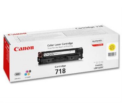 Картридж Canon 718 LBP7200/7210/7660/7680/8330/8340/8350/8360/8380/8540/8550/8580 Yellow (2900 стр)