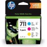 Картридж HP No.711 DesignJet 120/520 CYM (3*28ml) Тройная упаковка