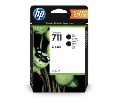 Картридж HP No.711 DesignJet 120/520 Black (2*80ml) Двойная упаковка