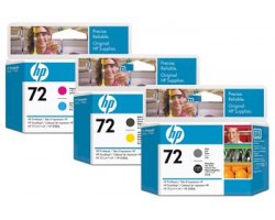 Печ. головка HP No.72 DJ T610/T1100/T790 Matte black, Yellow