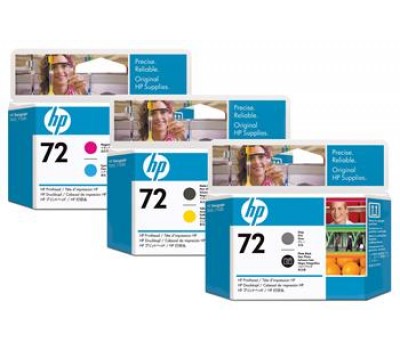Печ. головка HP No.72 DJ T610/T1100/T790 Matte black, Yellow