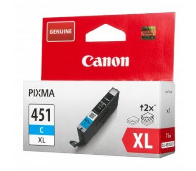 Картридж Canon CLI-451C XL (Cyan) Pixma MG5440/MG6340