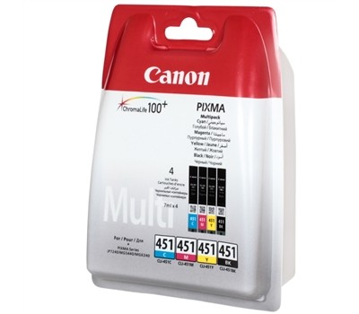 Комплект Canon No.451: Картридж Canon CLI-451 Cyan/Magenta/Yellow/Black Multi Pack