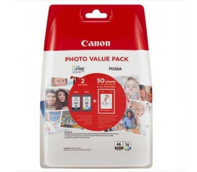Комплект Canon No.46: картридж PG-46+картридж CL56+ бумага Canon GP-501 50 л
